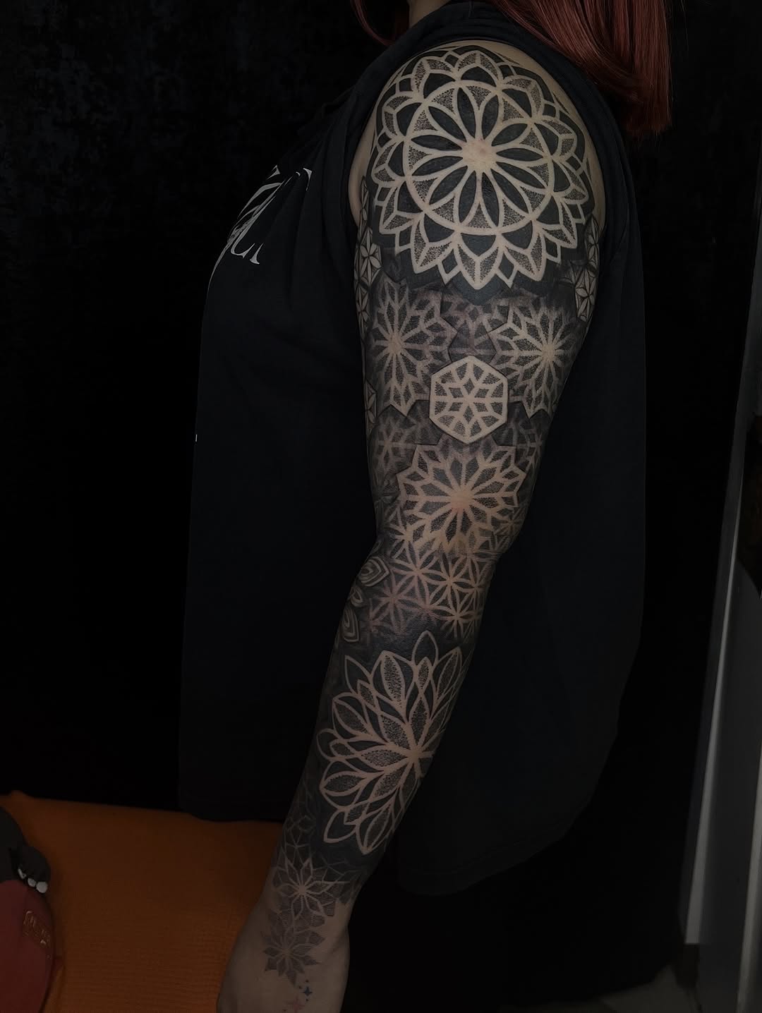 Mandala blackwork full sleeve tattoo